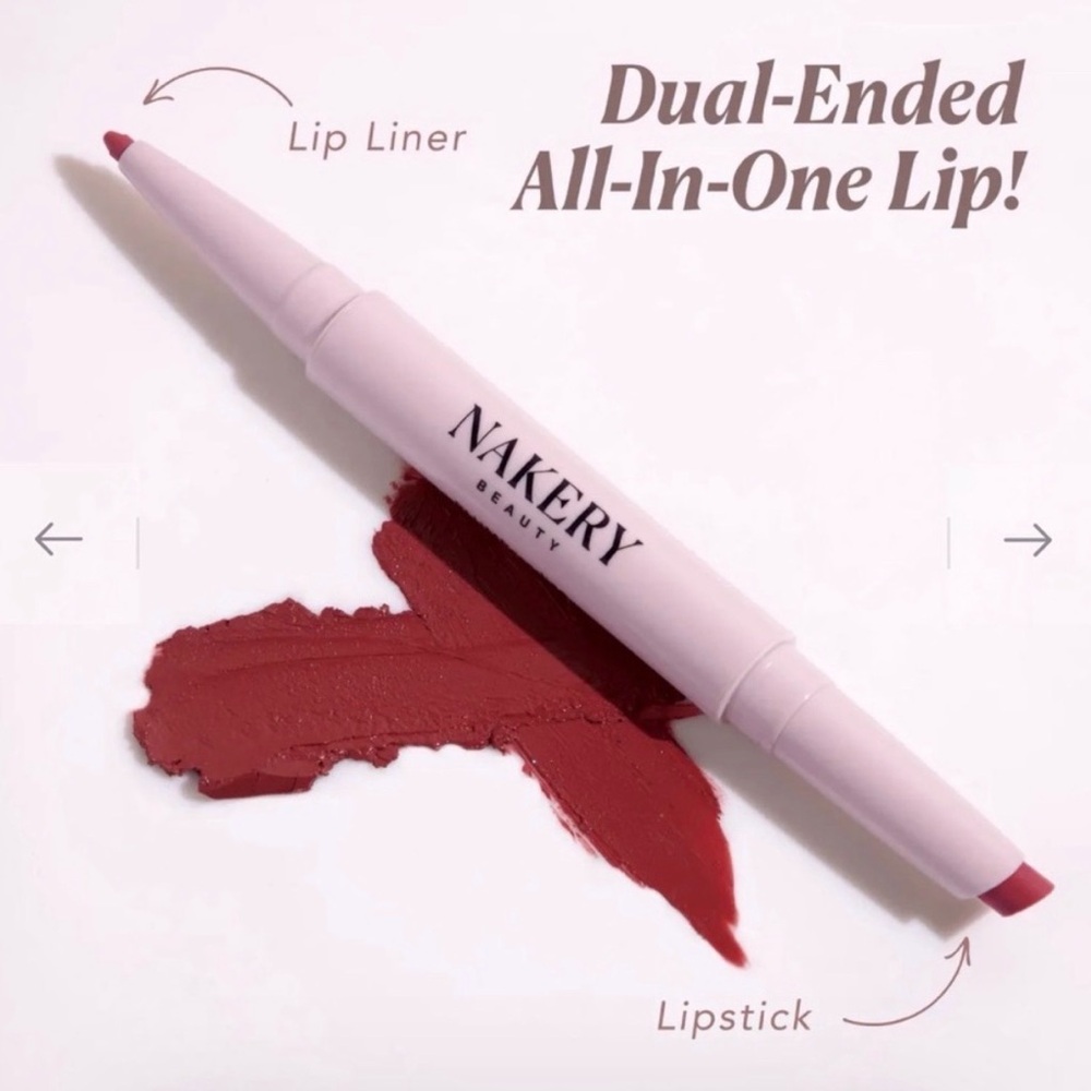 NIB Nakery PLUMParadise Dual-Ended Lip Liner & Lipstick — Berry Wild